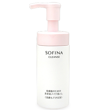 花王ソフィーナ 乾燥肌のための美容液メイク落とし 洗顔もできる泡 150ml