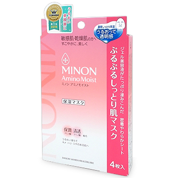 MINON (ミノン) アミノモイスト ぷるぷるしっとり肌マスク (保湿マスク) 22ml×4枚入