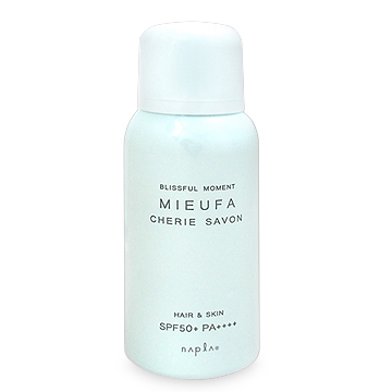 ナプラ ミーファ フレグランスUVスプレー (日やけ止め) SPF50+・PA++++ 80g #シェリーサボン