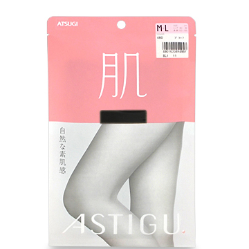 アツギ アスティーグ 【肌】 自然な素肌感 ストッキング M～L #480 ブラック