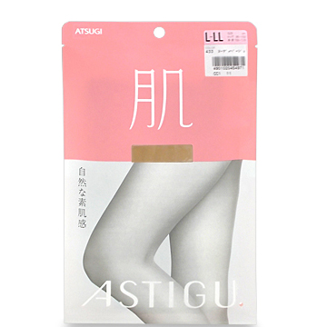 アツギ アスティーグ 【肌】 自然な素肌感 ストッキング L～LL #433 ヌーディベージュ