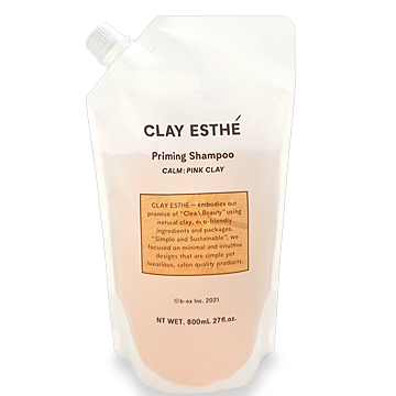 b-ex クレイエステ プライミングシャンプー ピンククレイ (レフィル) 800ml
