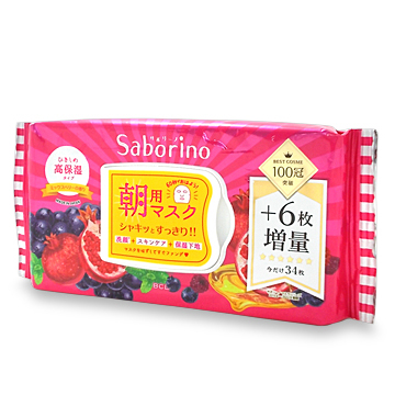 Saborino（サボリーノ） 目ざまシート 完熟果実の高保湿タイプ 34枚入り