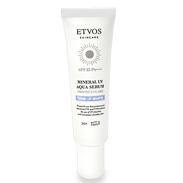 ETVOS (エトヴォス) ミネラルUVアクアセラム トーンアップホワイト (日焼け止め・化粧下地) SPF35・PA+++ 30g