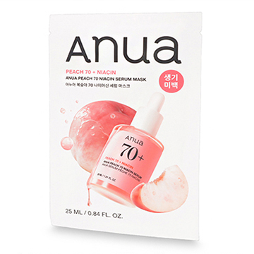 Anua(アヌア) 桃 70 ナイアシンアミド シートマスク 25ml